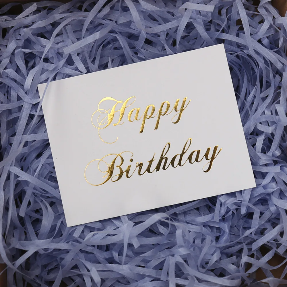 50pcs White Thank You Card Happy Birthday Gift Cards Wedding Baby Shower Christmas Packaging Decorations Festive Party Supplies
