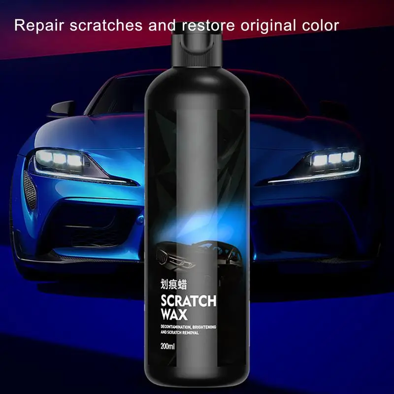 

200ml Car Detailing Agent Scratch Remover Car Wax Scratch Remover Auto Swirl Remover Paste Polish Restores Shine To Dull