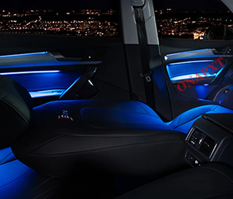 Car-ambient-light-For-Audi-Q5-2018-2020-MMI-30-Colors-Auto-Dashboard