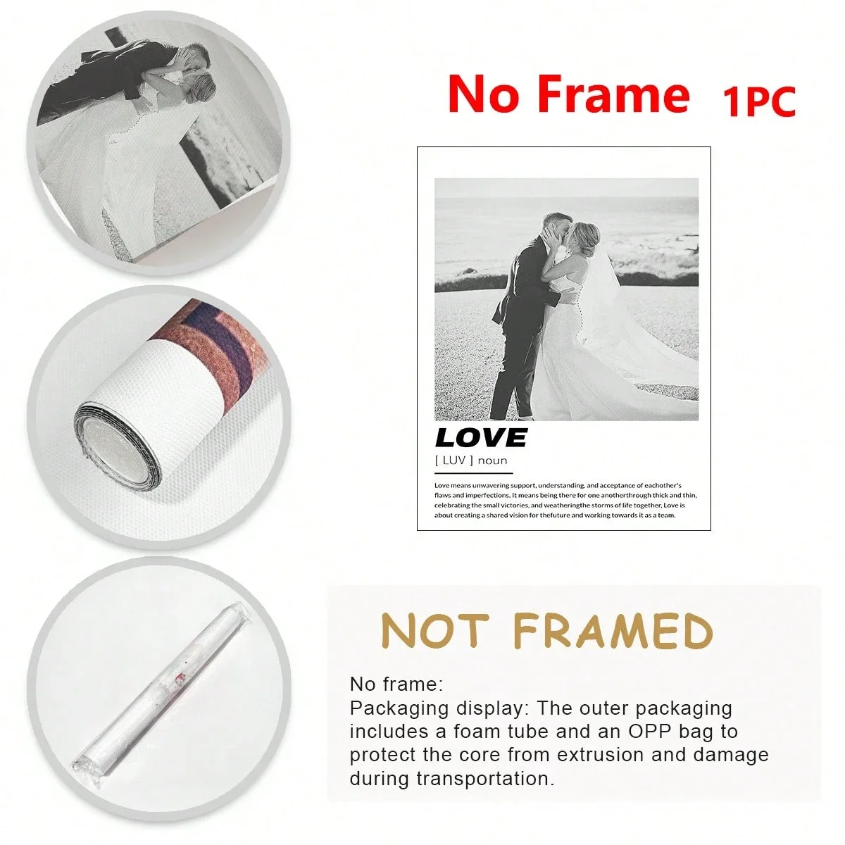 Custom Black & White Framed Canvas Wall Art 5