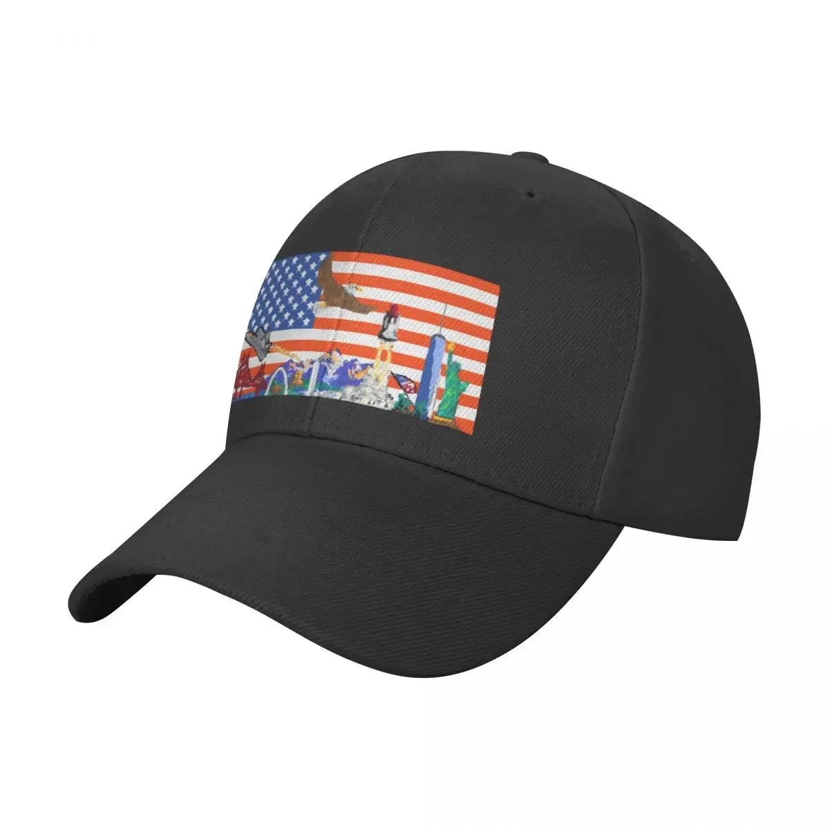 

AmericanFlag r/place 2022 artistic rendition merch Baseball Cap New In The Hat custom Hat foam party Hat Vintage For Men Women's