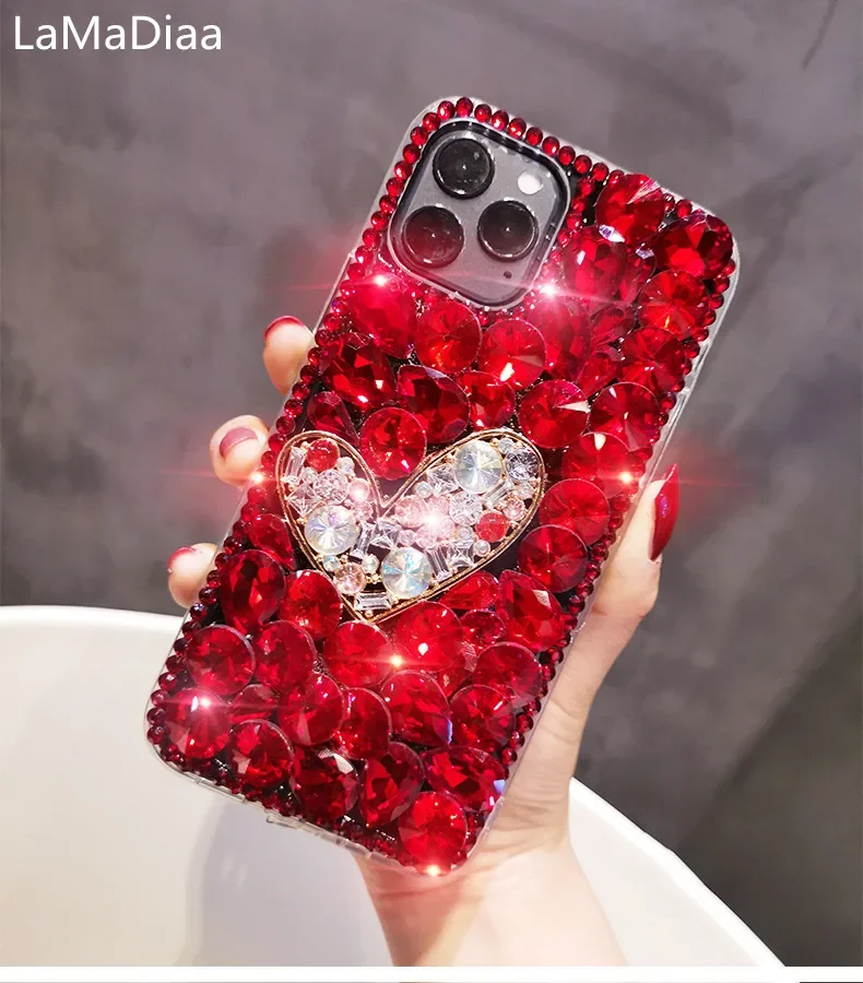 

Luxury Color Bling Diamond Case Rhinestone Phone Cover funda Coque For Samsung S24 S10 S20 S21 S22 Ultra S23PLUS Note 8 9 10 20