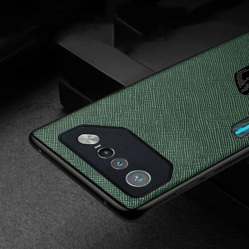 Luxury Cross Pattern Leather Case, Premium Shell