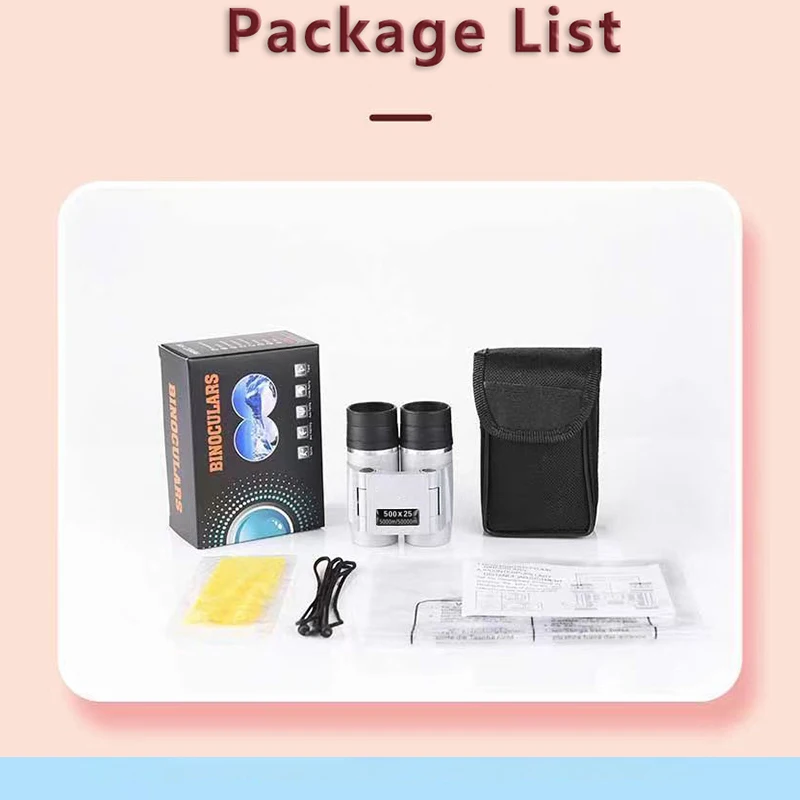 50000M Telescope Auto Focus 500X25 Powerful Binoculars Long Range Professional Mini Portable HD Waterproof Monocular 4