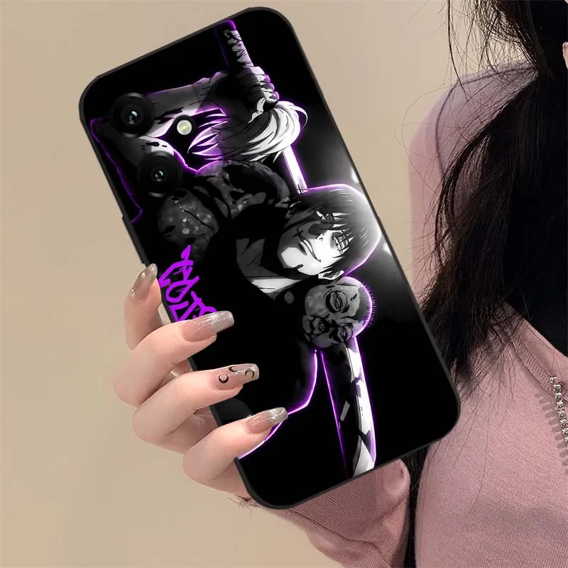 Stylish Anime Toji Fushiguro Black Phone Case