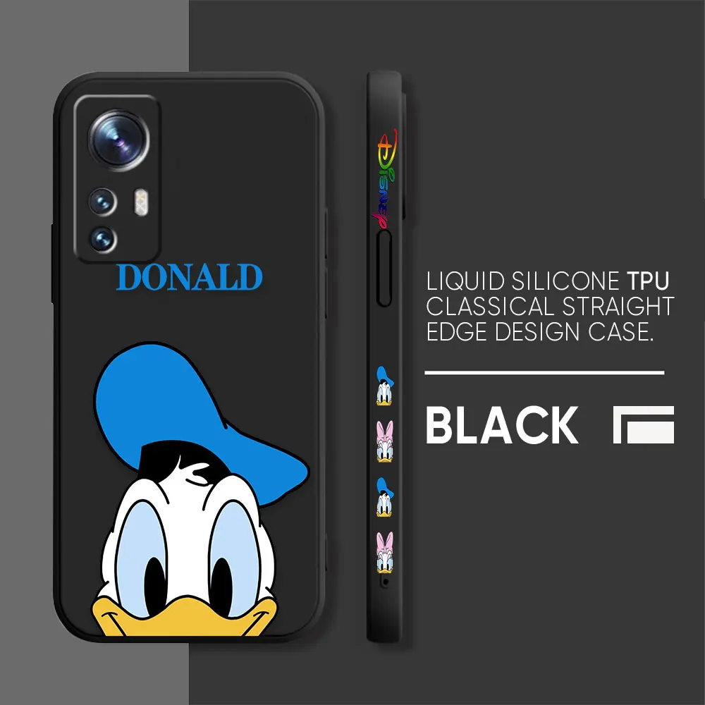 thumbnail image 1 of Case For Xiaomi 13 12 12S 11 11T 10 10S 9 9SE 8 8SE Pro Ultra Lite Colour Simple Liquid Silicone Case Cute DONALD Daisy Mouse, 1 of 5