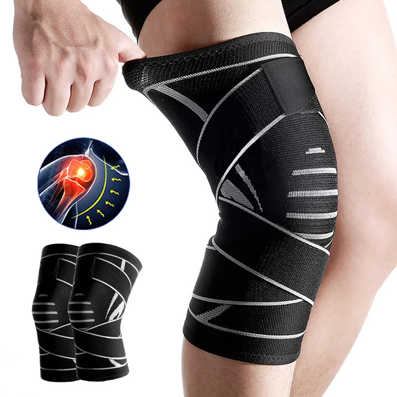 

1/2 PCS Adjustable Knee Pads Braces Sports Support Kneepad Men Women for Arthritis Joints Protector Fitness Compression Sleeve