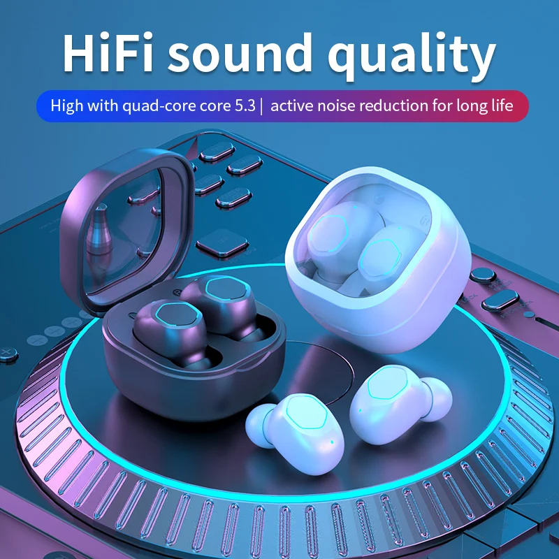 M21 Wireless Earpiece Headphone Earphone Sport Earbuds Headset with For 5.2 Bluetooth Phone Xiaomi Samsung Huawei Iphone OPPO 5