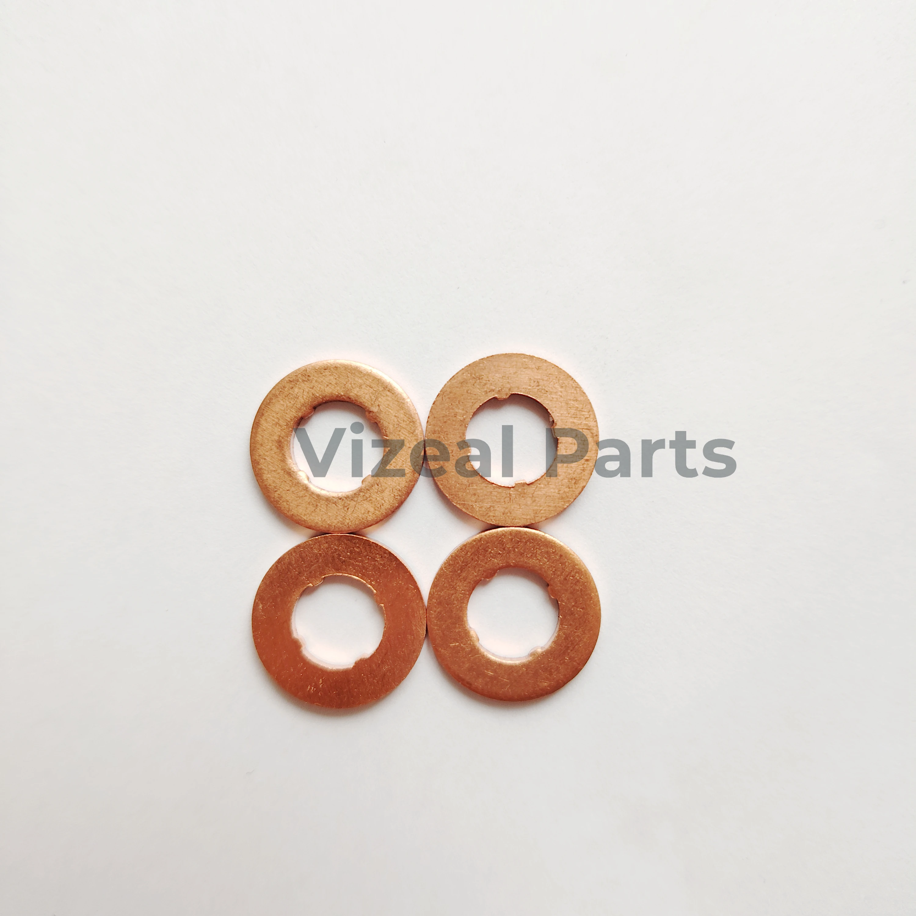 20PCS/50PCS/100PCS Fuel Injector Seal Ring Shims F00VP01004 33818-3A000 059130519 Gasket Copper Washer For Audi VW Skoda HYUNDAI