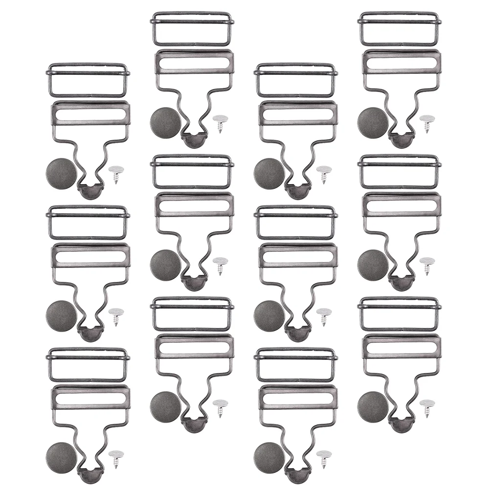 

20 Sets Overalls Button Hook Backpacking Accessories Replacement Buckles Japanese Fashion Design DIY Gourd Multi-use Metal