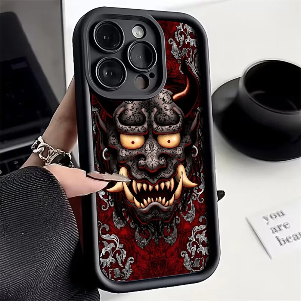 Japanese Ghost Design Soft TPU Phone Case