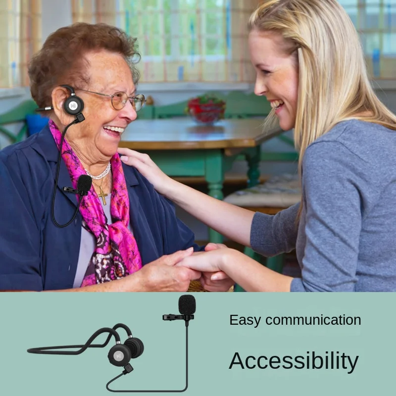 Auxiliar Bone Conduction Fones de Ouvido Dobrável e Impermeável Adequado para Pessoas com Impacto Auditivo Novo Huhd-ha15 - Image 5