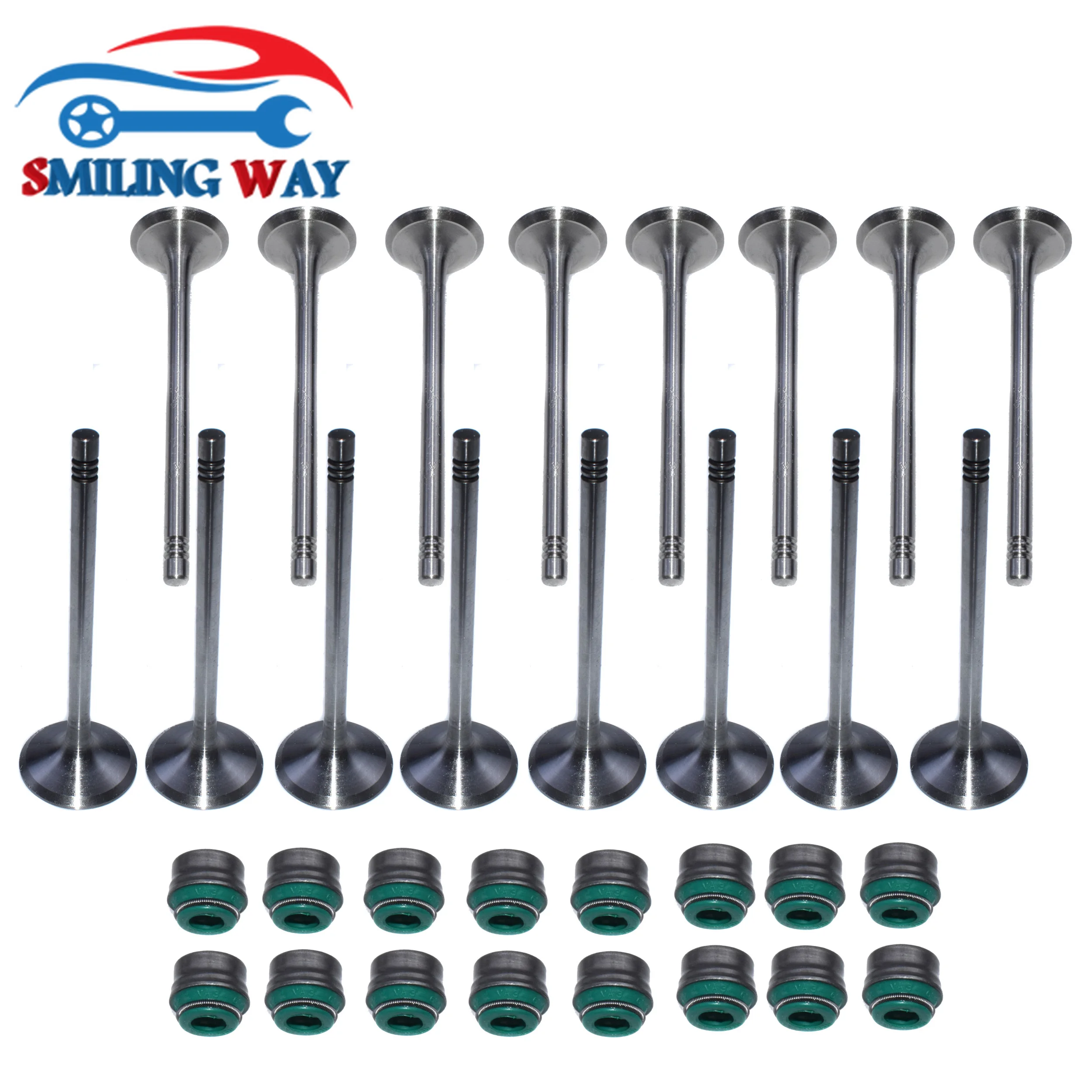 Intake Exhaust Valve & Stem Seals For Audi Vw Skoda Seat 2.0t A1 A3 A4