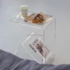 Internet Celebrity Transparent Acrylic Small Coffee Table Ins Style Sofa Bedroom Side Table Nordic Furniture Simple Modern 3