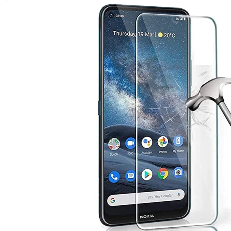 For Nokia C20 C21 C30 C31 Glass Full Cover Screen Protector Tempered Glass For Nokia C200 C300 Plus Full Cover Protective Film