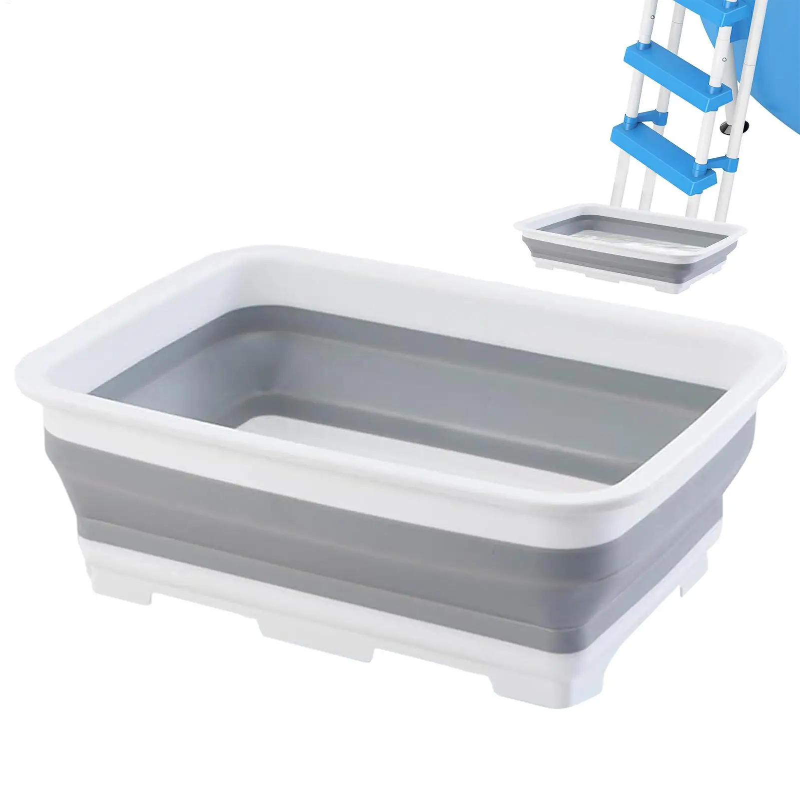 Foot Wash Basin Folding Foot Bath Pool Accessories Feet Soaking Bucket Portable Footbath Massage Bucket PP Foot Bath Bucket