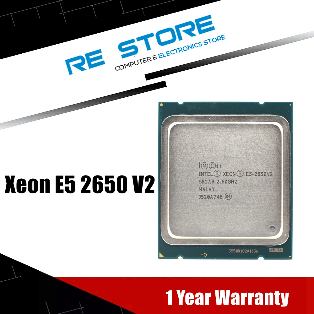 CPU INTEL XEON 8 CORE E5-2650 V2 20M CACHE 2.60 GHZ SR1A8 (Rinnovato