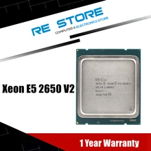 Intel processador xeon e5 2650 v2, processador de cpu 8 núcleos 2011 ghz 20m 95w sr1a8 e5 2650v2 suporte placa mãe x79