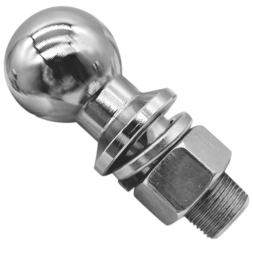 

Tow Ball Chrome Hitch Mount Tow Ball 50mm Shank Dia Capacity 3500lbs Coupling Trailer Parts RV Camper Caravan Accessories
