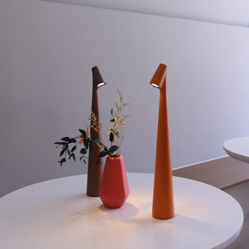 LED Table Lamp USB Charging Atmosphere Lamp Bedroom Bedside Lamp Top Touch Dimming Study Lamp Light Night Minimalist Desk Lamp - 2