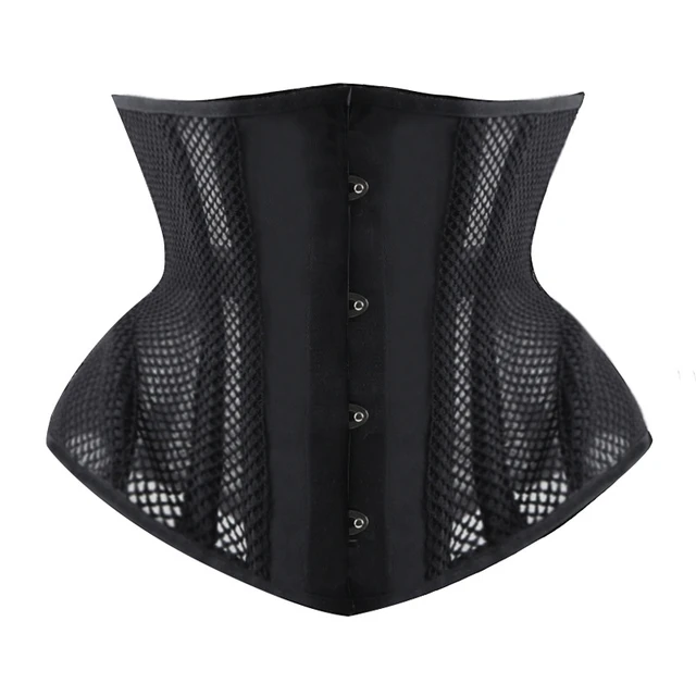 Burvogue Mesh Hourglass Corset for Women Boned Waist Cinchers Slimming Body  Shapewear Stomach Tummy Sculpting Waist Belt Bustier - AliExpress