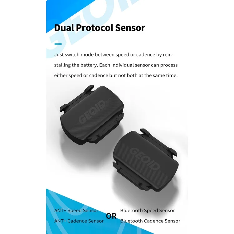 Wireless Bike Computer with Speed and Cadence Sensor - ANT+ Bluetooth Cycling Sensor for Road and Mountain Bikes