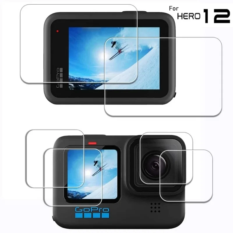 

3-6Pcs HD Tempered Glass for GoPro HERO 12 Black Lens Protective Glas Screen Protector for GoPro Hero12