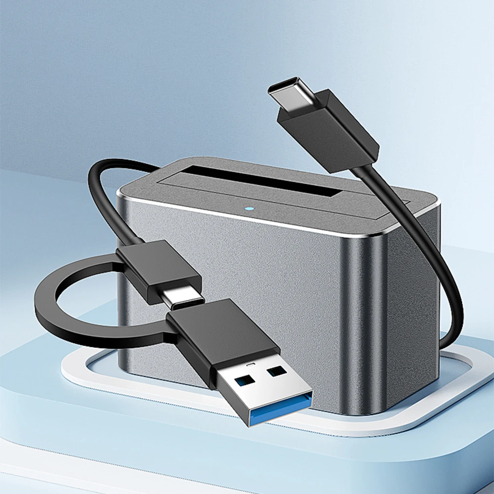 Hard Drive Dock SATA External Hard Drive Station 5Gbps 2.5 3.5 Inch SATA HDD SSD Reader Support Up To 20TB USB External Disk Box