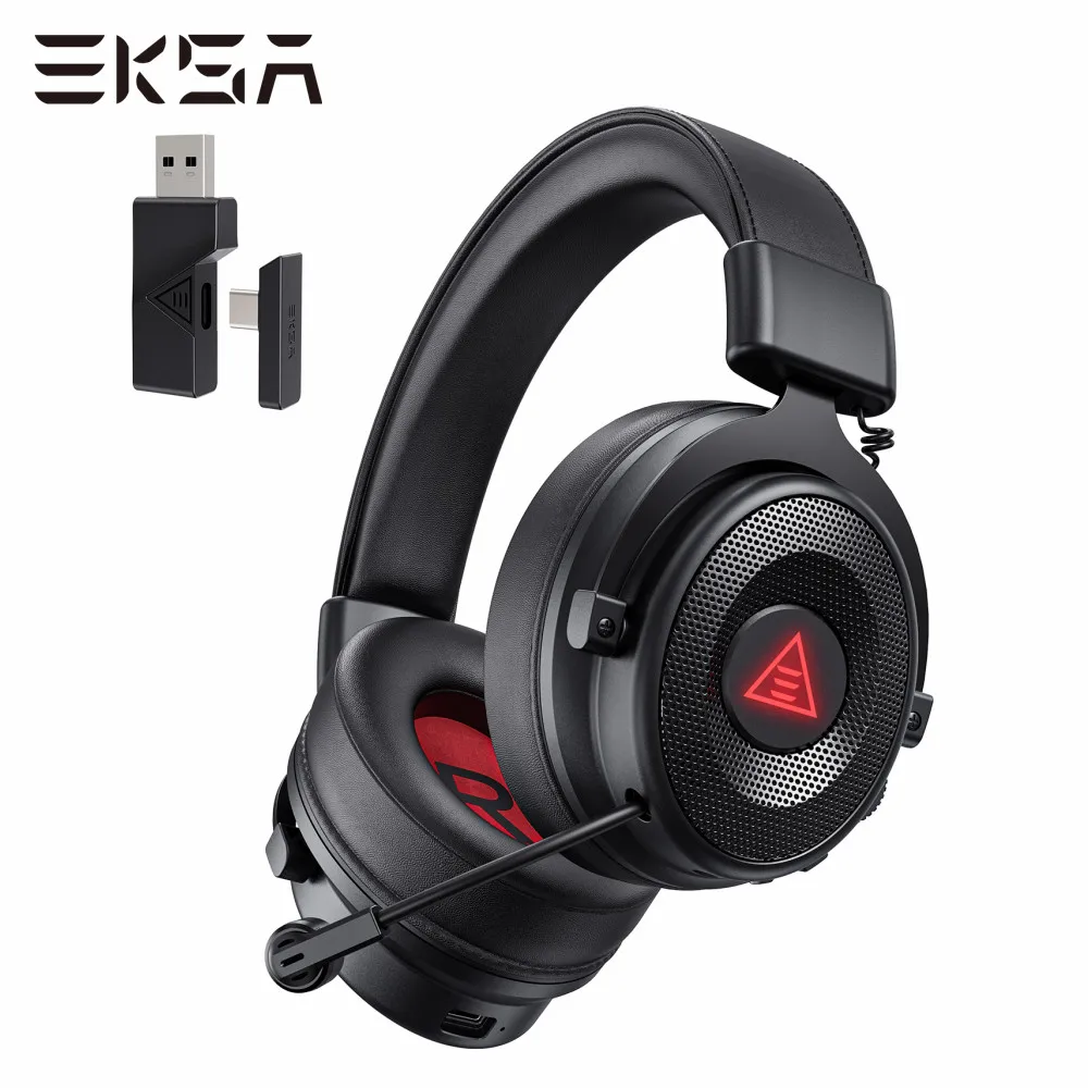 

EKSA E900 BT 2.4G Wireless/Wired Gaming Headphones, Bluetooth 5.0 Headset Gamer, For PC/PS4/PS5/Xbox, with ENC Mic, 50H Playtime