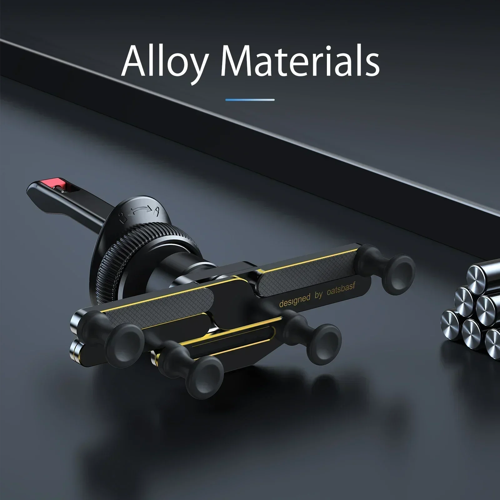 Eary Car Phone Holder Mount Gravity Car Phone Mount with Sturdy Air Vent Clip Cell Phone Stand for iPhone Samsung & All Phones