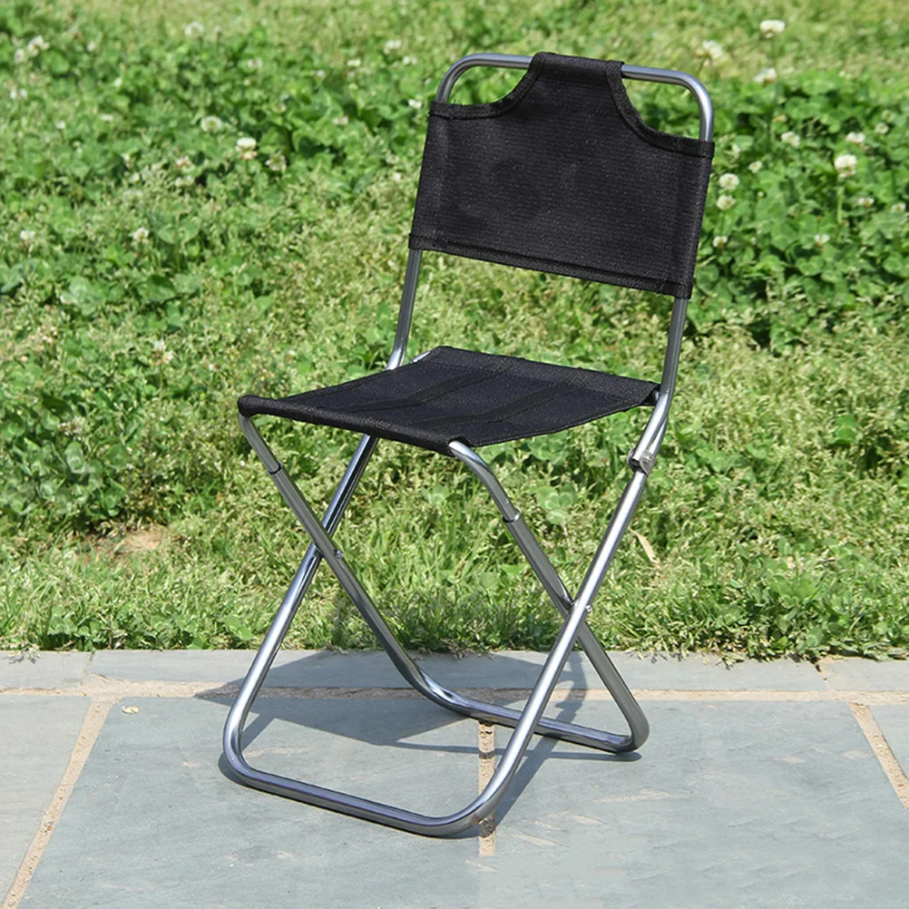 Aluminum Alloy Lightweight Folding Chair Outdoor Portable Chair Fishing Stool Seat for Outdoor Camping Hiking BBQ Backpacking