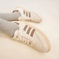 Adidas Originals Samba OG Soft Comfort Thin Sole Durable Low Top Skate Shoes Unisex Beige Casual Sneakers JI3185 1