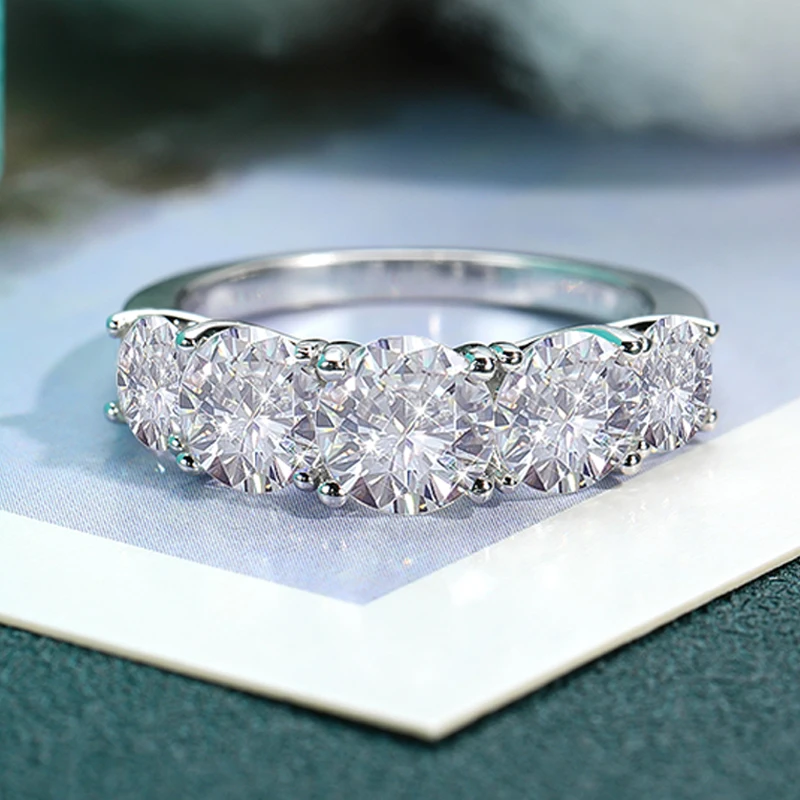 Jeulia Carat Emerald Cut Rings For Women 925 Sterling Silver