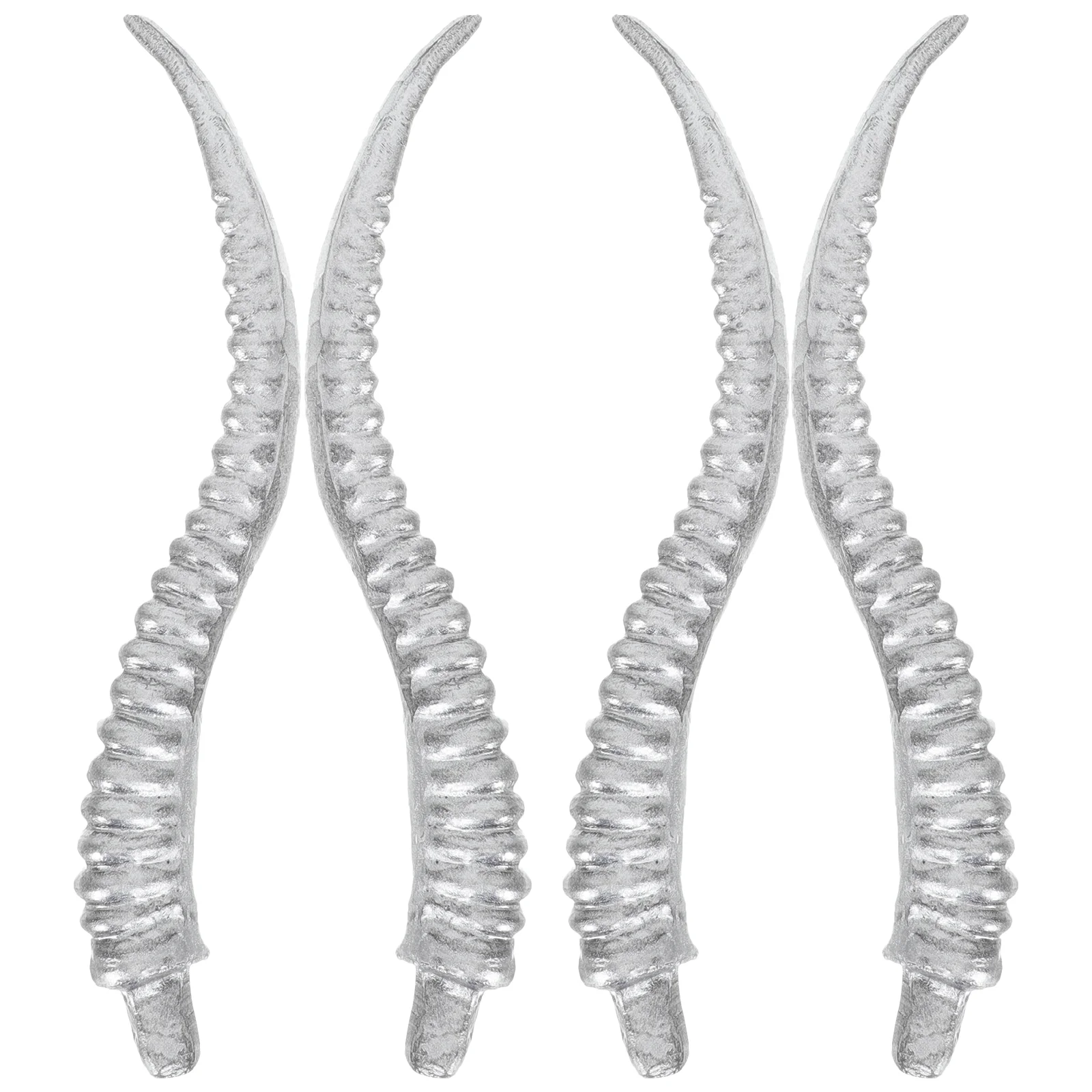 4 Pcs Artificial Antelope Horn Animals Cosplay Horns Goat Sheep for Hair Band Polyethylene Plastic Halloween Women's