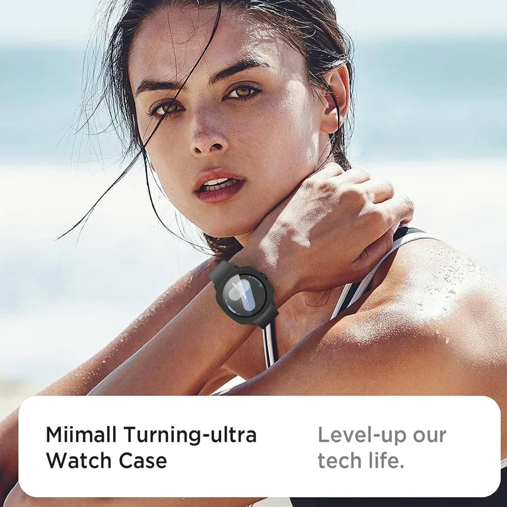 Ultra Upgrade All-Around Protective Glass Case for Smart Watch - 44/40mm Turning into 47mm
