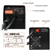 HZXVOGEN MIG145 220V MIG Welding Machine Mig Gasless Semi-automatic Welding Machine Iron Soldering Portable for Home Welder 2