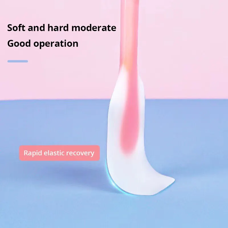 Silicone Spatula 2Pcs Transparent Silicone Scraper Cream Scraper Cake Baking Tool