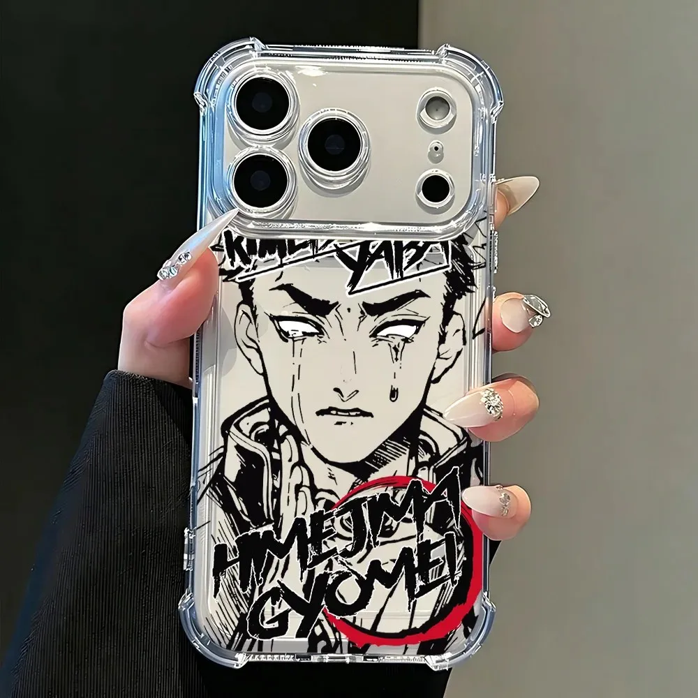 Clear TPU Anti-Fall Phone Case with New Demons Slayers Design