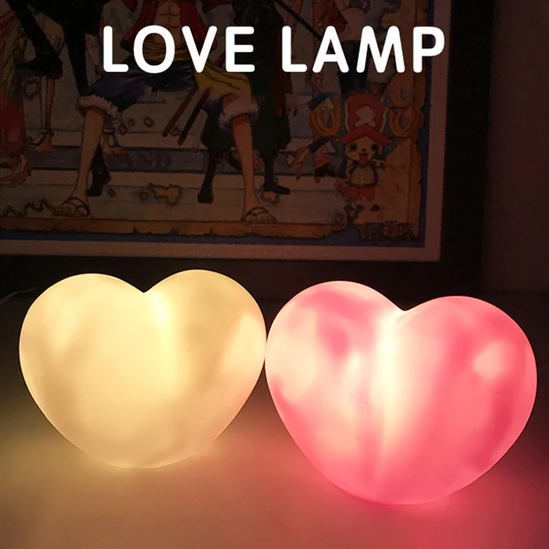 LED Night Love Lamp for Baby Children Kid Bedroom Decorative Lighting Cute  Night Light Silicone Heart Animal Duck Rabbit Pig| | - AliExpress