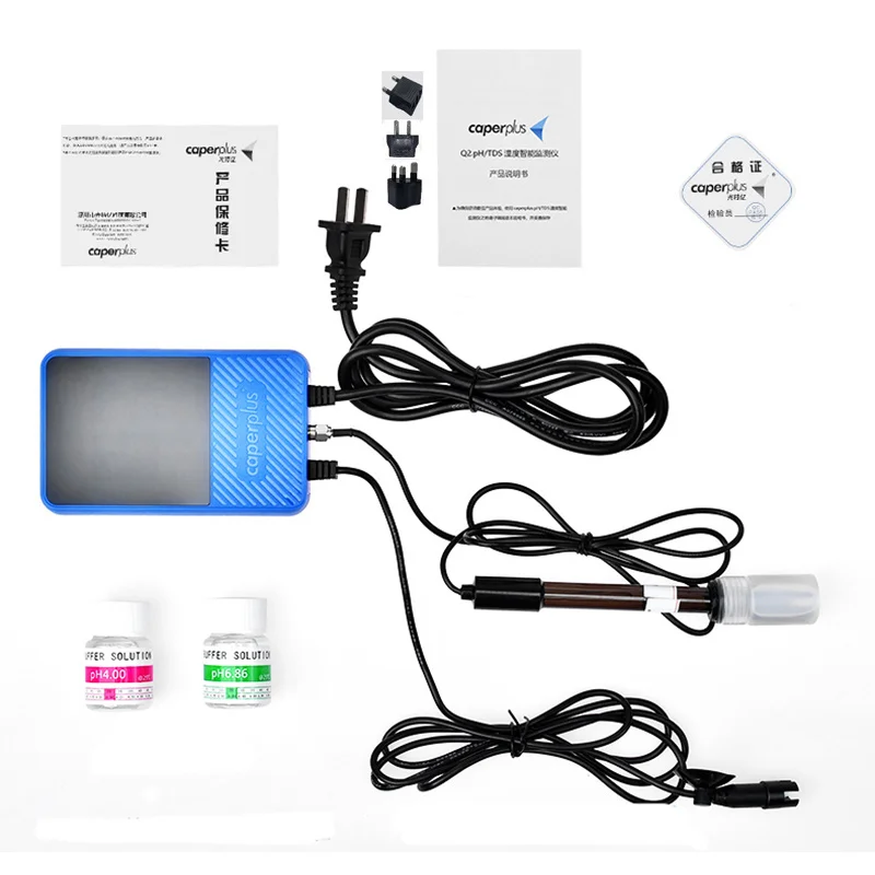 Caperplus Q2 PH TDS Temperature WIFI Monitor Detector Digital Fish Tanks Aquarium Water Quality Check Pen Tester Thermomether