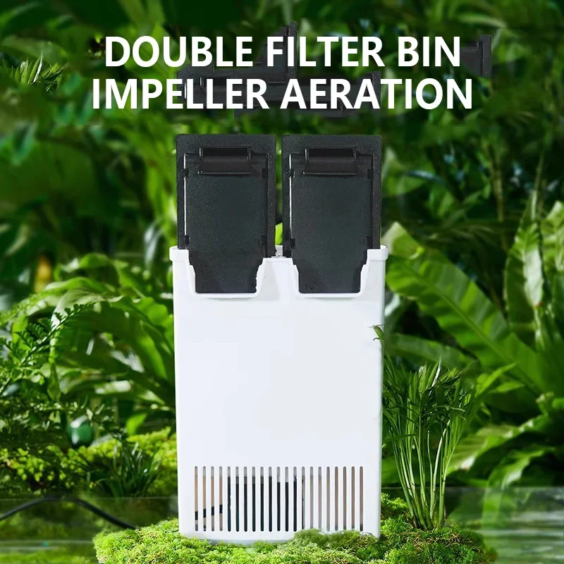 Aquarium Turtle Low Water Level Filter Turtles Tank Feces Suction Three-In-One Energy-Saving 5W Small Water Purification Filters