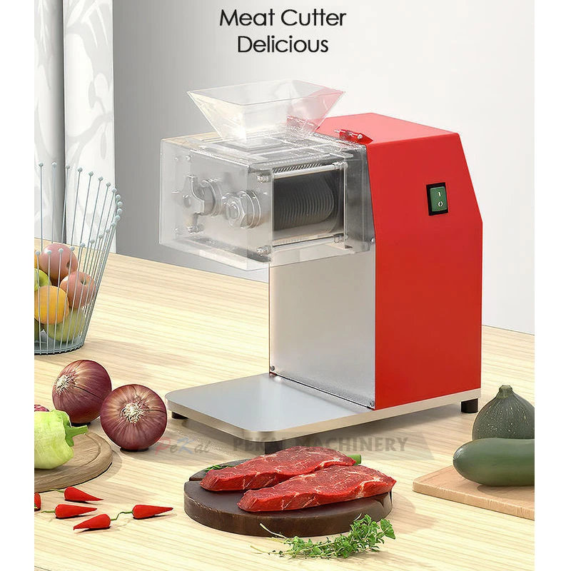 Red Commercial Electric Meat Slicer Grinder Vegetable Cutter Shred