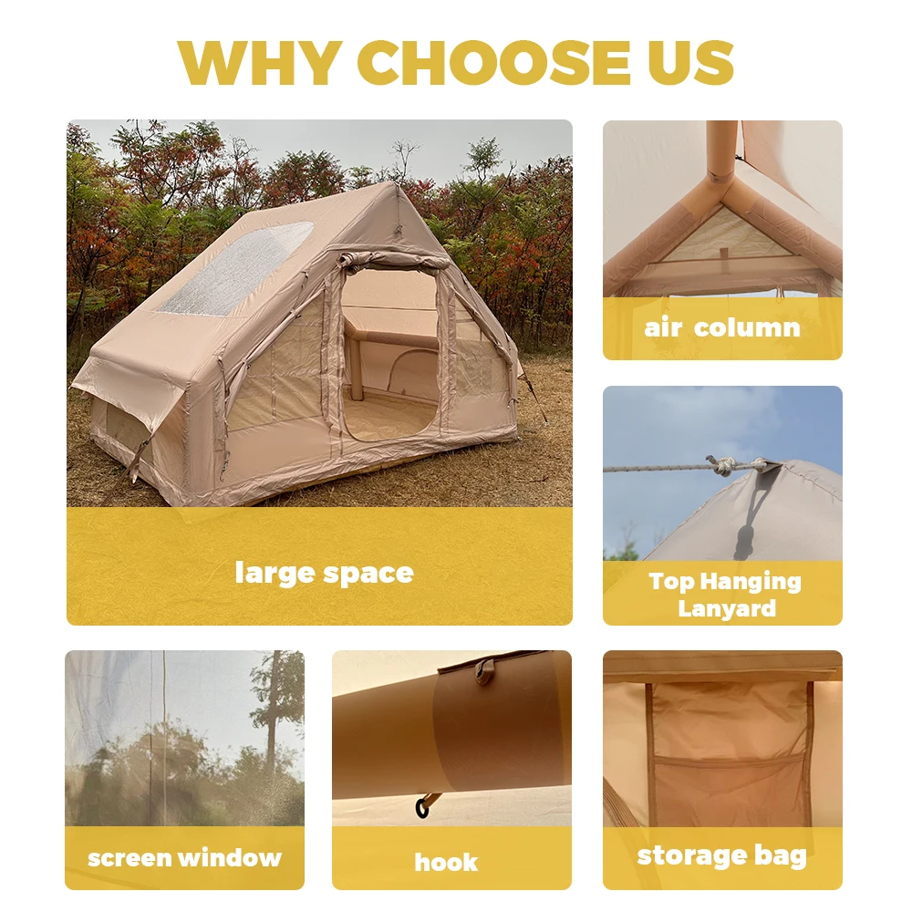 Inflatable camping tent 3