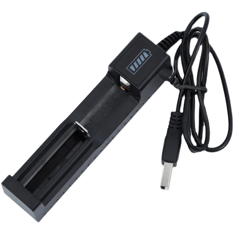 Battery Charger 18650 Battery Charger 1-4 Slots Dual 18650 Charging 3.7V Rechargeable Lithium Battery USB Charger for 16340 14500 26650
