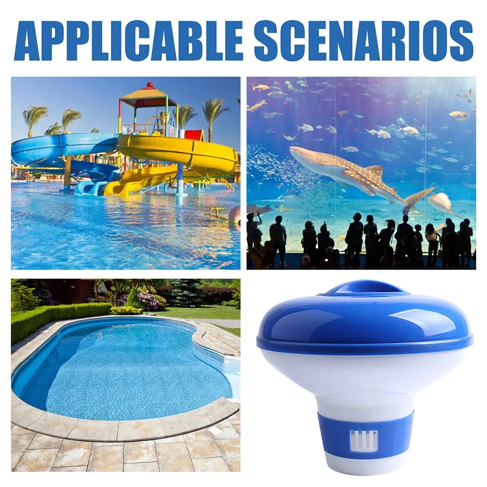 Chlorine dispenser 1-5pcs Floating Swimming Pool Chlorine Tablet Automatic Dispenser Pool Floating Dispenser Outdoor Cleaning Supplies