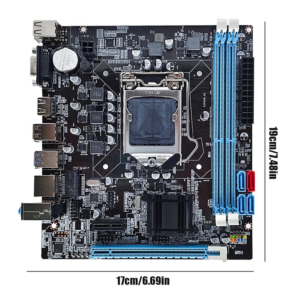B75 Motherboard LGA1151 16GB M.2 NVME Support 2XDDR4 For 6/7/8Th 14Nm CPU Desktop Computer Motherboard B75 LGA1155 Dual channel