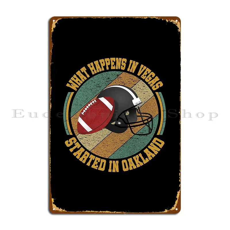 

Что происходит в Вегасе, начался в Окленде, металлическая вывеска для гостиной, дизайн кинотеатра, Настенная роспись для кинотеатра, жестяной плакат