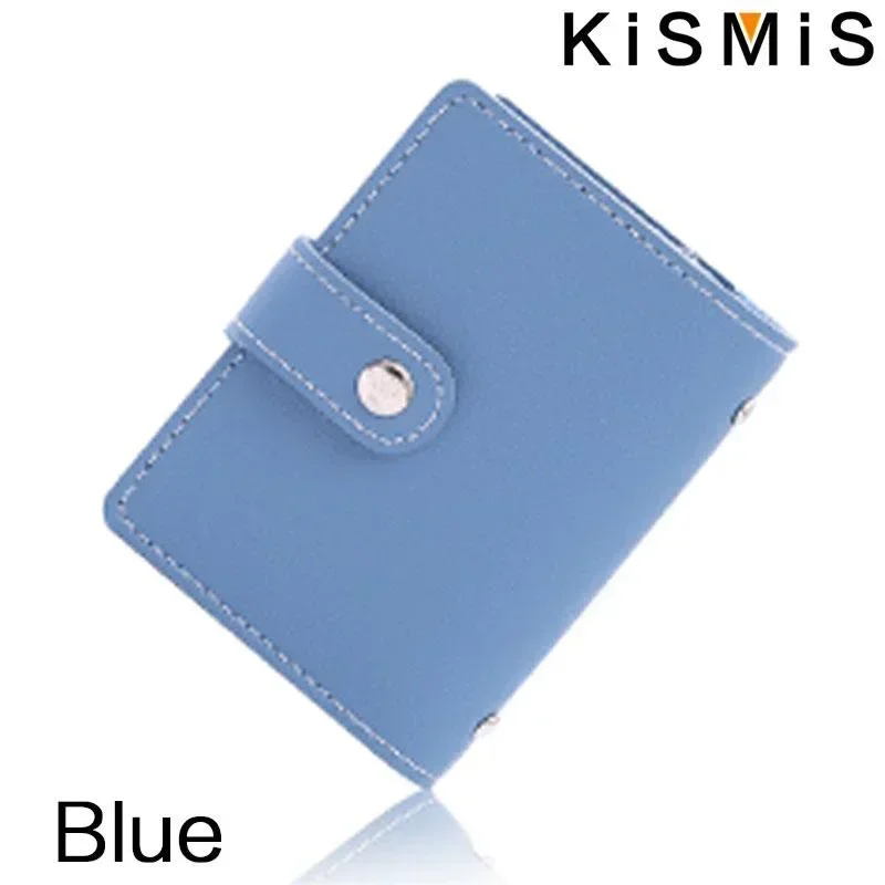 Elegant PU Leather Card Holder - Sleek 26-Slot Organizer Wallet