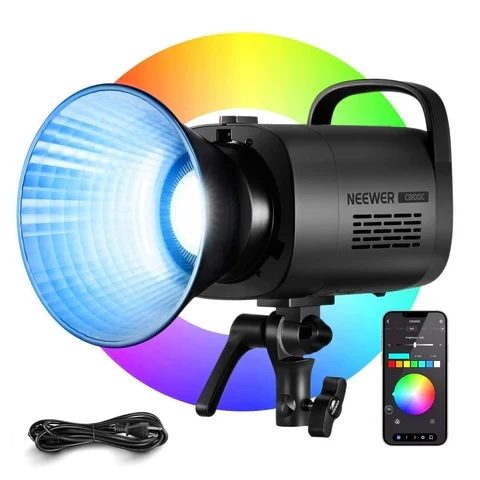 Projecteur LED RGB NEEWER CB100C 130W - Contrôle App & Bowens