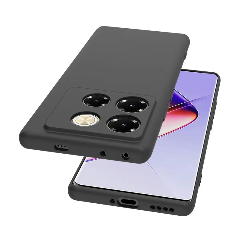 인피닉스 노트 40 프로 Note40Pro 4G TPU 휴대폰 케이스 인피닉스노트40프로 백커버 소프트 블랙 슬림 매트 실리콘 케이스